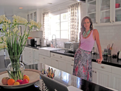DESIGNER Morgan Brown in the epicenter of her home.