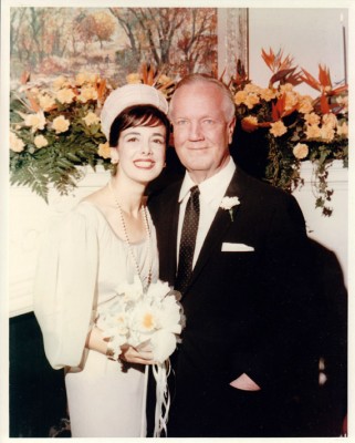 WEDDING of Howard Ahmanson and Caroline Leonetti at Robert Ahmanson’s home in 1965.