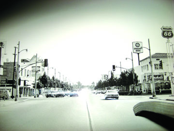 LARCHMONT BOULEVARD circa 1963, when the Chronicle was born.