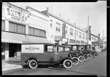 DELIVERY SERVICE was one of the bonuses for shoppers at Balzer's, which was later purchased by Jurgensen's Grocery.                                                                                Photo courtesy of Erik Crespo