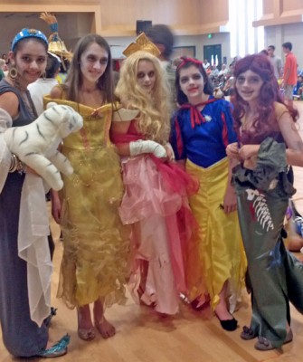 ZOMBIE princesses Christina Fazio, Haley Milroy, Amelia McGarry, Camilla Beldham and Emma D'Atri took part in St. Brendan's Halloween parade.