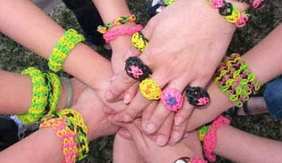 BOYS AND GIRLS alike love creating bracelets, rings and necklaces with the popular Rainbow Loom.