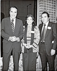 POLITICAL CANDIDATES such as Bob Dole, shown here, with Lucy and Frank, have been diners at El Adobe.