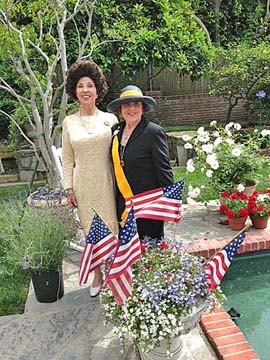 MRS. LADY BIRD JOHNSON, enacted by a historic researcher, with Lyn MacEwen Cohen.