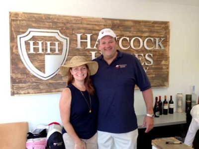 HANCOCK HOMES owners Jill and John Duerler debuted their new real estate offices in September with a party.