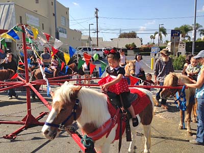 PONY RIDES were a big hit with local children.