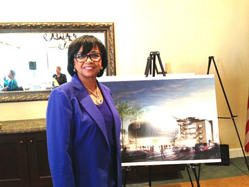 ACADEMY PRESIDENT Cheryl Boone Isaacs, Hancock Park, laid out plans for the "entertainment center" recently to the Wilshire Rotary Club. Planning Dept. officials are expected to release a final environmental impact report this month for the new Academy Museum of Motion Pictures. 
