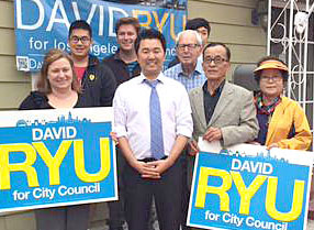 VOLUNTEERSjoin councilman-elect David Ryu following his victory for Council District Four.  