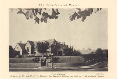 ALBERTSON HOUSE on Hudson Avenue. Photos by Luckhaus for “The Architectural Digest,” Vol. VIII, No. 1, 1930, courtesy of Los Angeles Public Library.