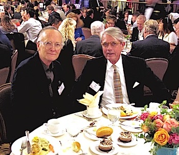 ARCHITECTS Scott Johnson and Bill Fain at the Los Angeles Conservancy Preservation Awards Luncheon in May. 