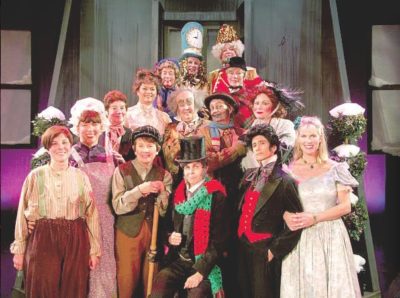 BAH HUMBUG: Cast members from the 2009 production of “Mr. Scrooge” performed by the Nine O’Clock Players. 