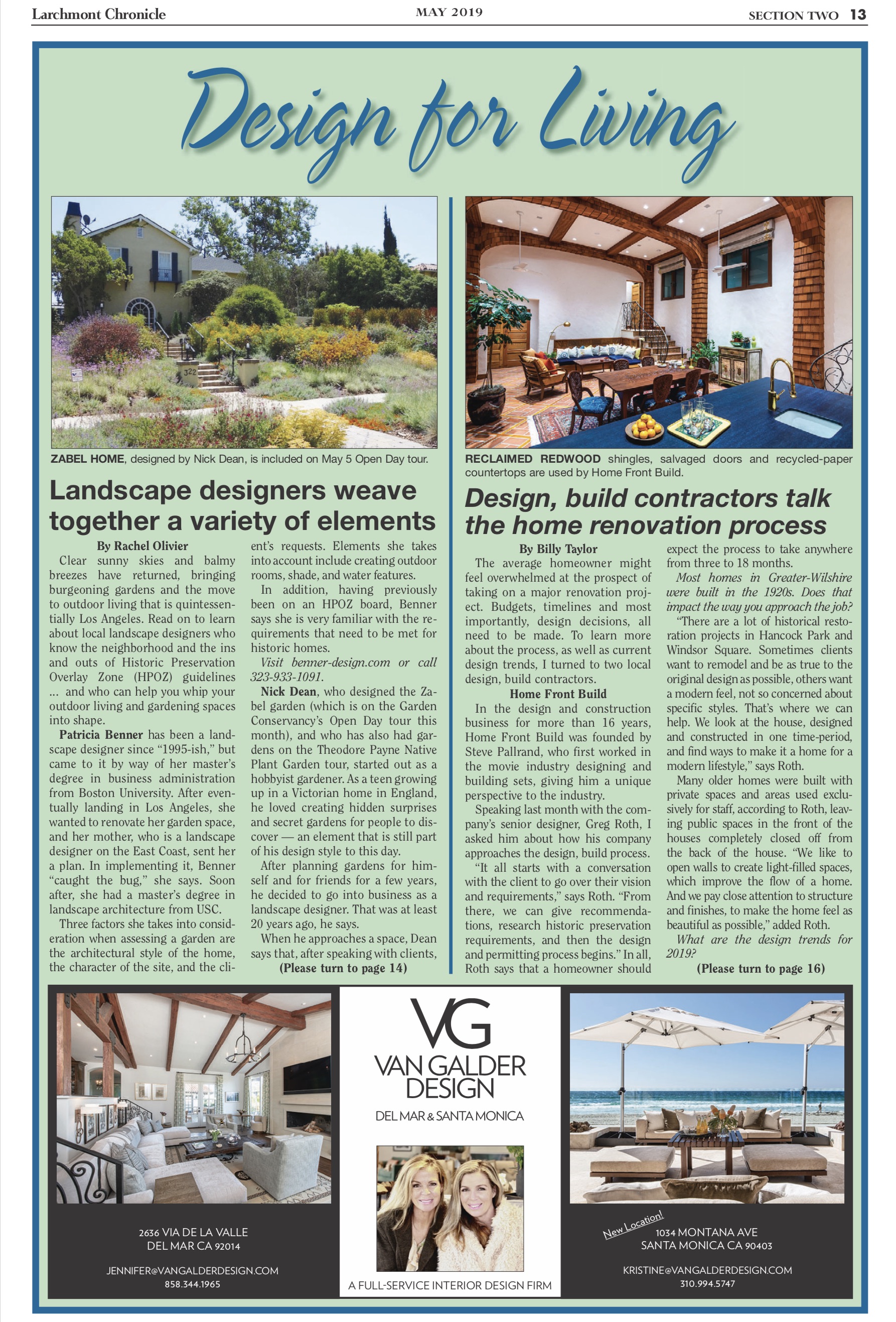 Click below to read the 2019 Design for Living