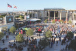 Music Center Plaza reopens with flair, fanfare