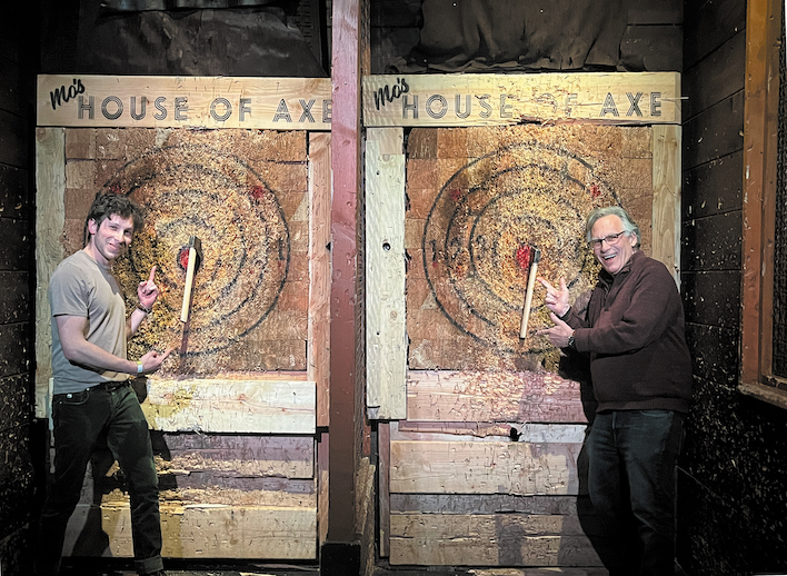 Dinner without an axe to grind; ambitious menu and tasty food