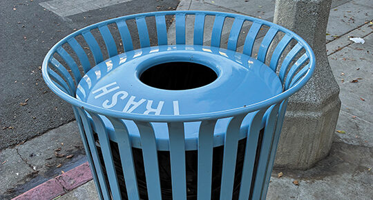 Let’s talk trash on the Boulevard—new cans on the way