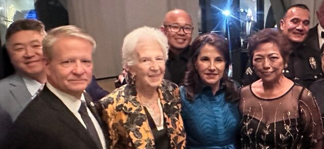 ‘Heroes’ Bill and Karla Ahmanson and Jane Gilman celebrated by Rotary